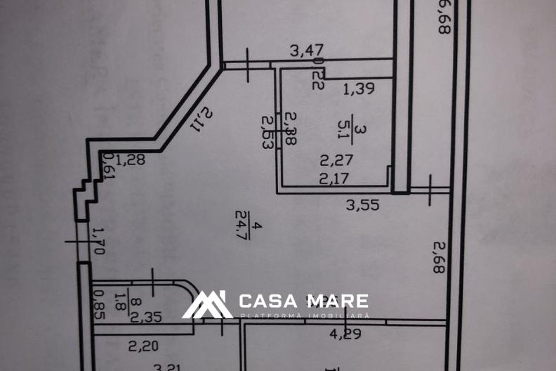 Spre vânzare apartament cu 3 camere și design individual | Buiucani, str. Alba Iulia 10