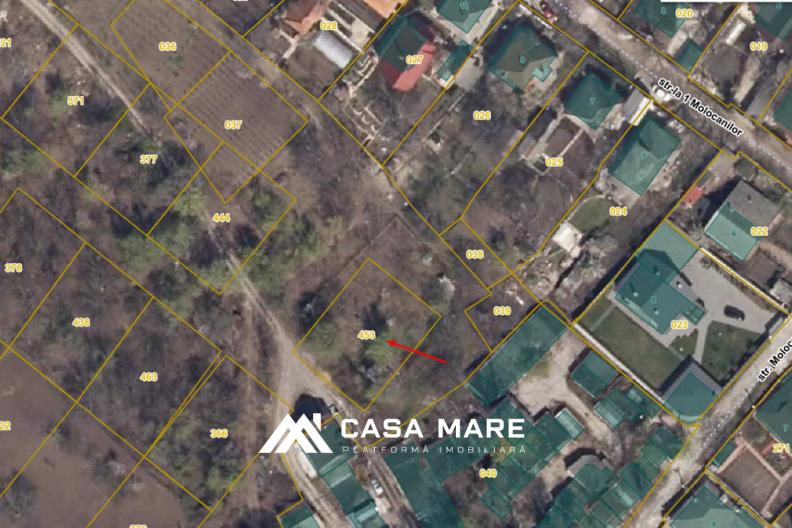 Spre vânzare teren pentru construcție, 6 ari | Codru, str. Molocanilor 2