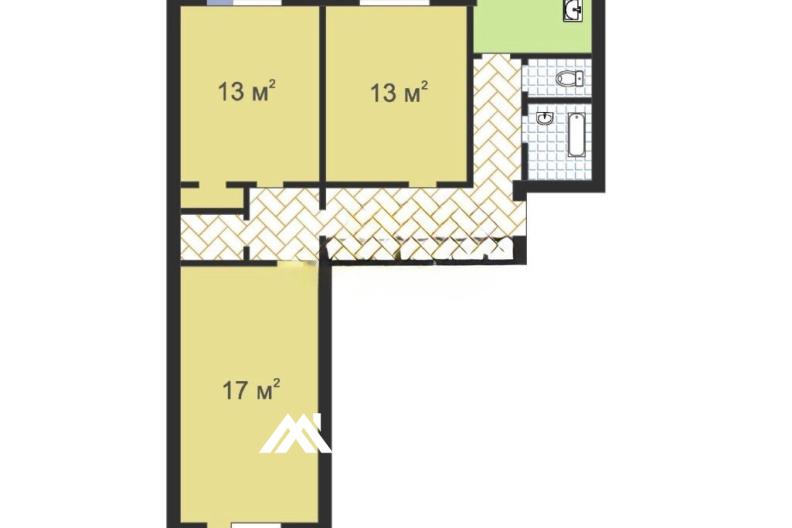 Vânzare apartament cu 3 camere | 80 m² | Botanica, bd. Traian 2