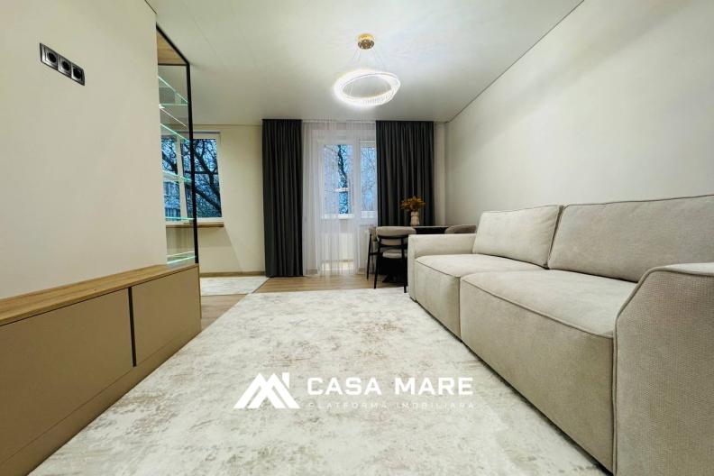 Spre vânzare apartament cu 2 camere și living | Râșcani, str. Miron Costin 4