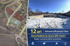 Teren pentru construcție&nbsp;|&nbsp;Ruseștii Noi, r-nul Ialoveni!