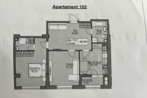 Vânzare apartament cu 2 camere și living | 70 m² | Poșta Veche, str. Ceucari 14