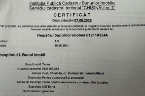 Spre vânzare terenuri pentru construcție, 7,68 - 15,38 ari | Durlești, lângă Hora Village