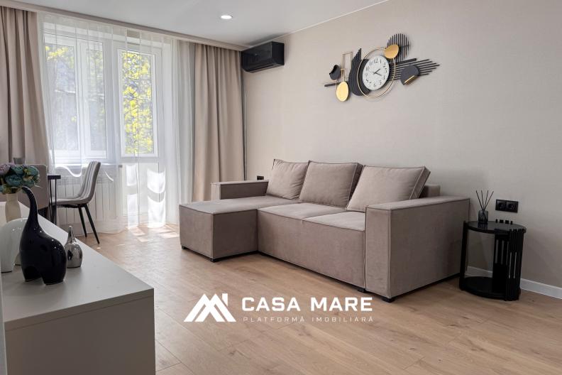 Vânzare apartament cu 2 camere și living | 60 m² | Botanica, str. Nicolae Titulescu, 28