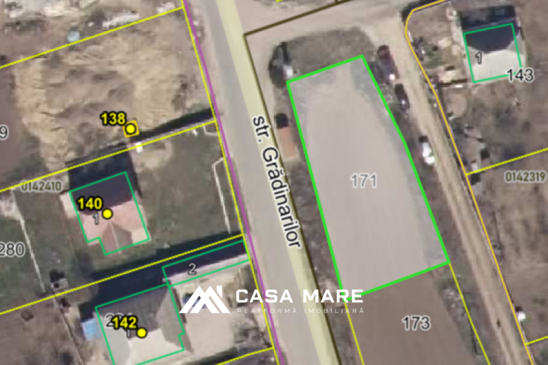 Vânzare teren pentru construcție sau afaceri | 6.5 ari | com. Bîc, la traseu