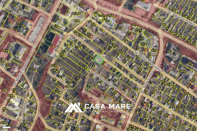 Vânzare teren pentru construcție | 4.68 ari | Strășeni, str. Constantin Stamati, 8